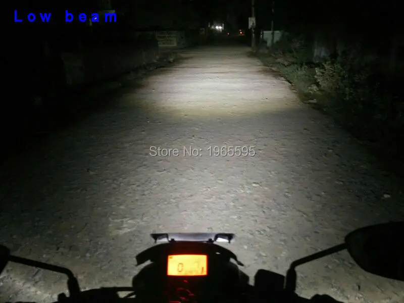 LED motorcycle Headlight hi lo 002
