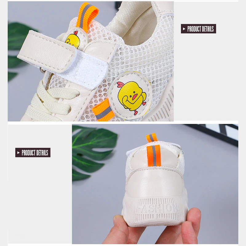 2019 New Spring Kids Shoes Mesh Color Matching Children's Tennis Breathable Sport Shoes Fashion Footwear Girls Boys Sneakers