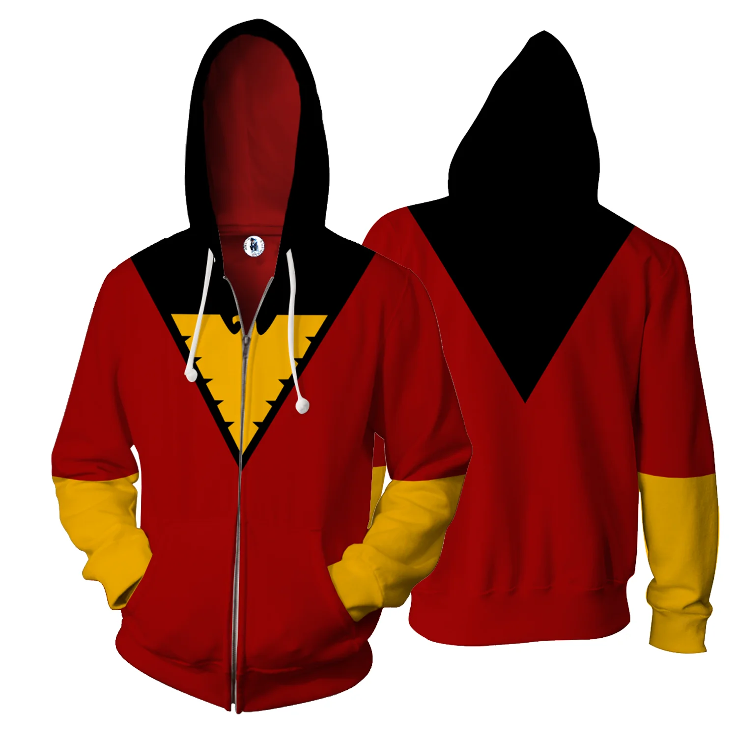 2018 dark phoenix Zip Hoodie Sweatshirt Unisex Funny 3D Hoody Fashion