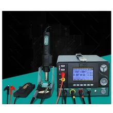 5 в 1 комплексная станция для распайки SMD ремонтная станция паяльник тепловая пушка с регулируемым питанием DES95