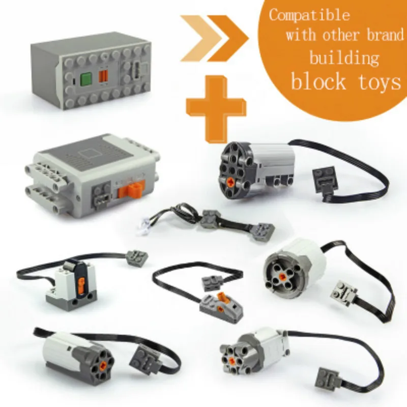 

Motor 8883 8881 8882 Train Remote Control Battery Box Switch LED Light Power Functions 20053 20001 3368 20006