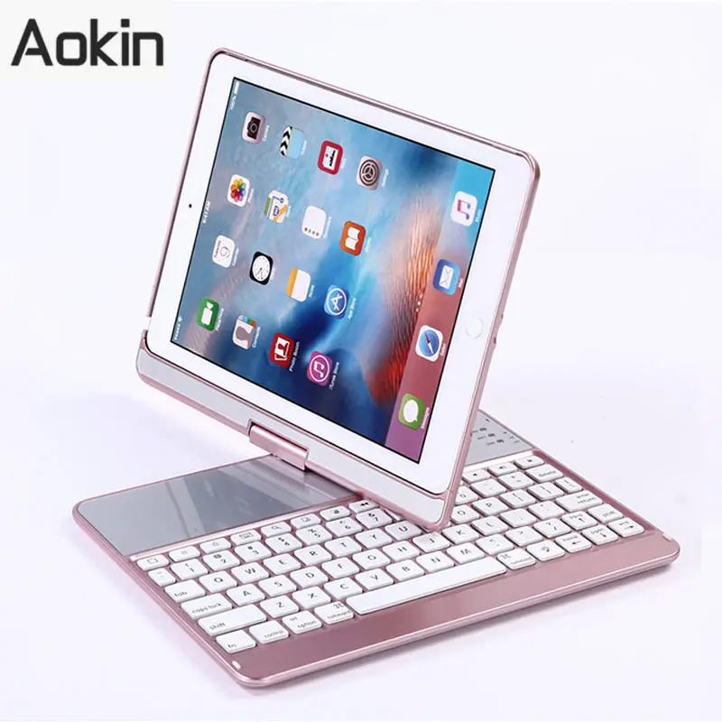 

360 Degree Rotating Bluetooth Wireless Keyboard Cases For Ipad Air1/2 & Pro9.7 2017 Tablet Keyboard