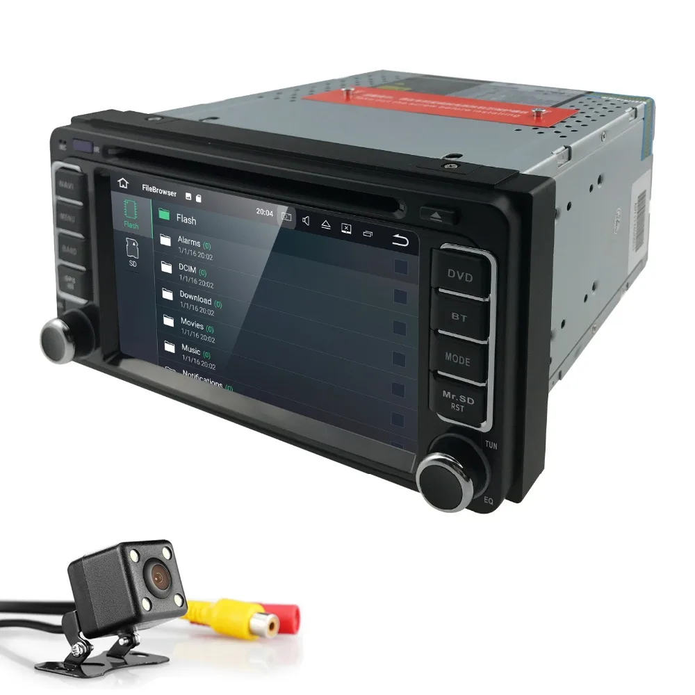 Discount 2Din Android8.0 4G CarDVD Radio Player GPS Navigation Universal For Toyota Corolla RAV-4 Camry Tundra Vios Vitz Sequoia Echo MR2 5