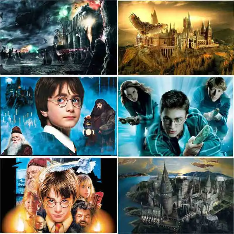 

New full square/round 5D DIY diamond painting" Harry Potter" 3D Embroidery pattern resin cross stitch mosaic wall stickers decor