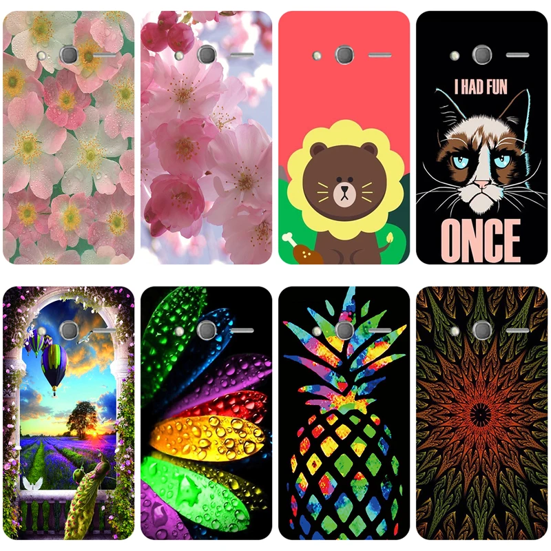 Мягкий силиконовый чехол для Alcatel One Touch Pixi 4 0 дюйма 4034D задняя крышка с животными