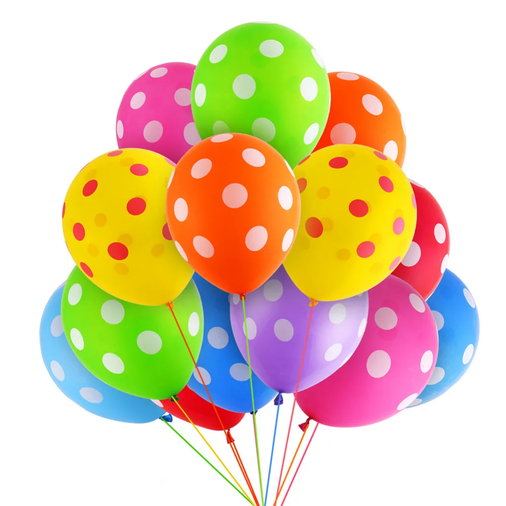 15 шт./лот черный, красный латексных шарика в горошек надувные шары Mickey Мышь тема День Рождения globos 12 дюймов для свадьбы или «нулевого дня рождения» вечерние украшения - Цвет: MIX