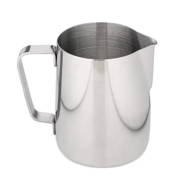 Cheap 350/600ml Stainless Steel Espresso Coffee Jug Milk Cup Mug Thermo Frothing Pitcher Steaming Frothing Pitcher Coffee Tea Tool