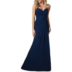 Темно синие кружево Мать невесты платье для Свадебная вечеринка платья для женщин; большие размеры Vestido De платье крестной Mere де mariée
