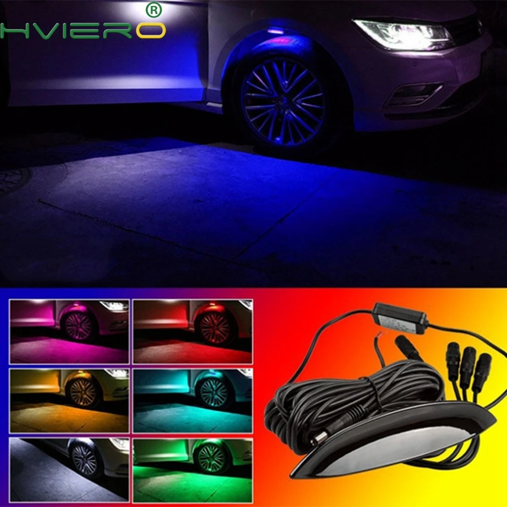 

4Pcs/Lot Universal Auto Light Auto Decorative Lamp Wheel Eyebrow Lights Atmosphere Light Auto Styling Auto Accessories