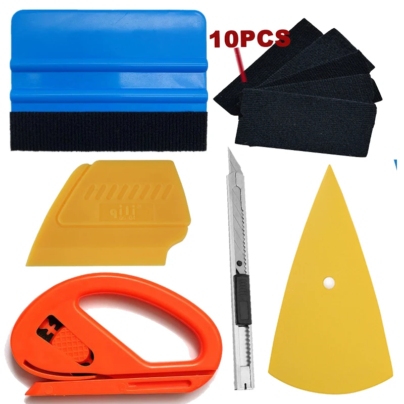 

Car Film Sticker Carbon fiber installing application tools car styling tool felt squeegee scraper vinyl cutting art knife