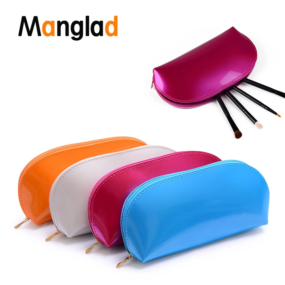 

Manglad PVC Glossy Jelly Cosmetic Bag Portable Travel Storage Bag Waterproof Wash Bag Women Colorful Beauty Makeup Toiletry Bags