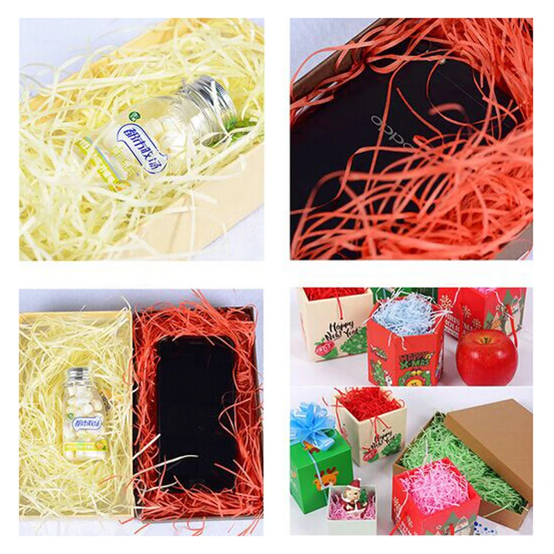 100g/Pack Shredded Tissue Paper For Gift Bags Wedding boxes Hamper Baker Filler Packaging Craft Paper DIY Material
