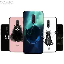 Black Cat Cartoon Silicone Case for Oneplus 7 7Pro 5T 6 6T Black Soft Case for Oneplus 7 7 Pro TPU Phone Cover