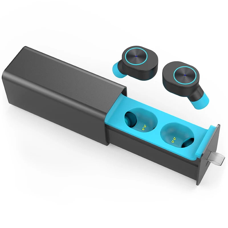 

Mini TWS Stereo Wireless Earphone Bluetooth 4.2 Earbuds Headset Sport Fitness Sweat Proof With Microphone Backup Charger Box