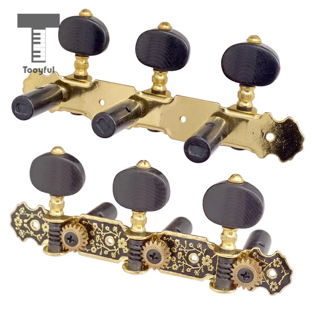 Tooyful 1 Pair Classical Guitar Tuning Pegs Machine Heads Tuners for Guitar Accessories