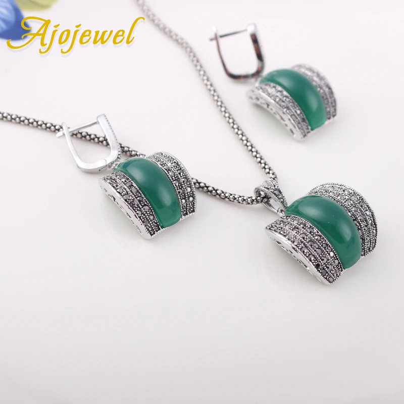Женский комплект из колье и серёг под античное серебро|necklace and earring set|designer jewelry