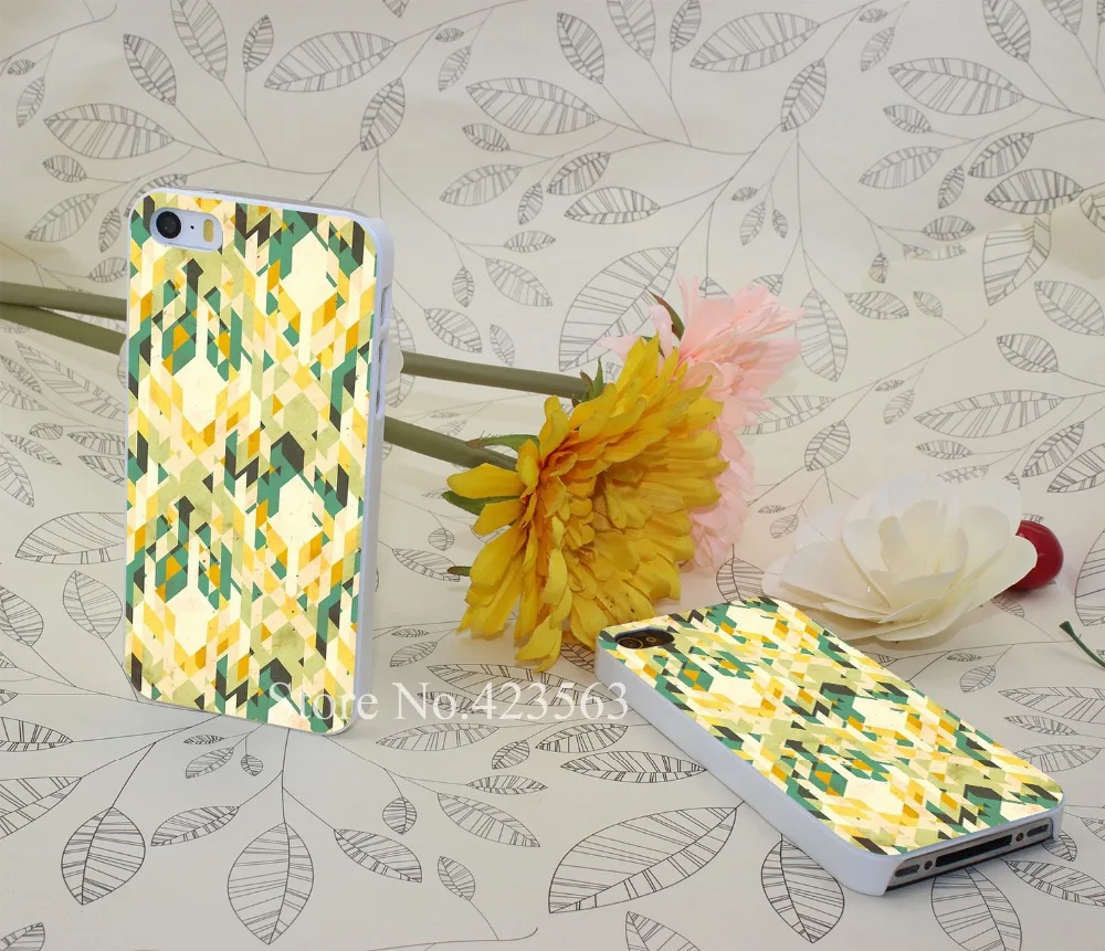 desintegrated font b tartan b font pattern Style Hard White Phone Cover Cases for iPhone 5