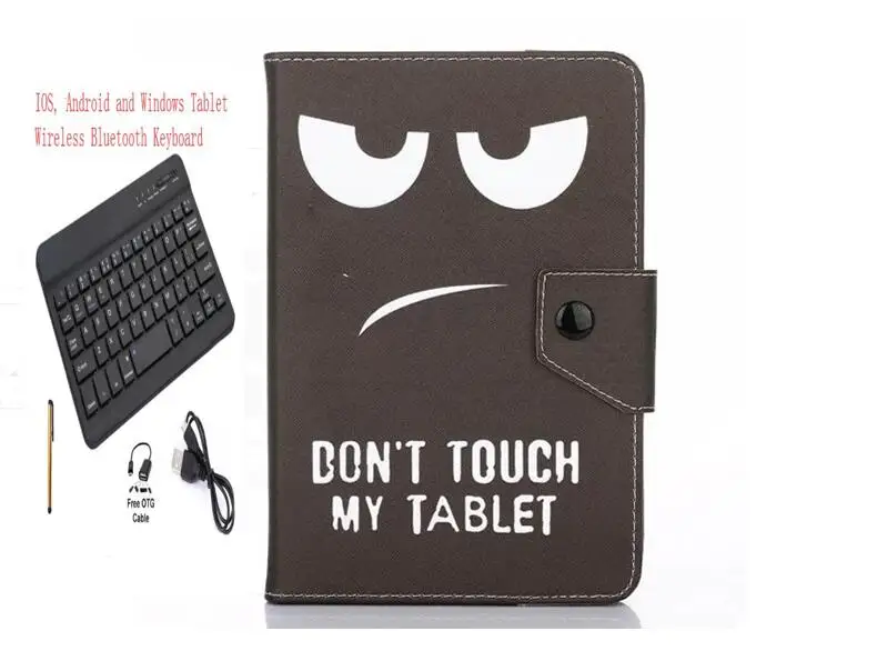 Чехол с магнитной клавиатурой для Samsung Galaxy Tab A 10," SM-T510 SM-T515 T510 T515 планшет мультфильм PU кожаный чехол для клавиатуры - Цвет: Keyboard Case