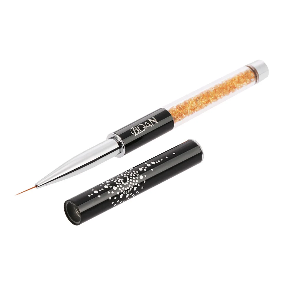 

BQAN Nail Art Liner Painting Brush Crystal Acrylic Nail Art UV Gel Painting Line Brush Nylon Hair Pen Manicure Nail Liner Tool