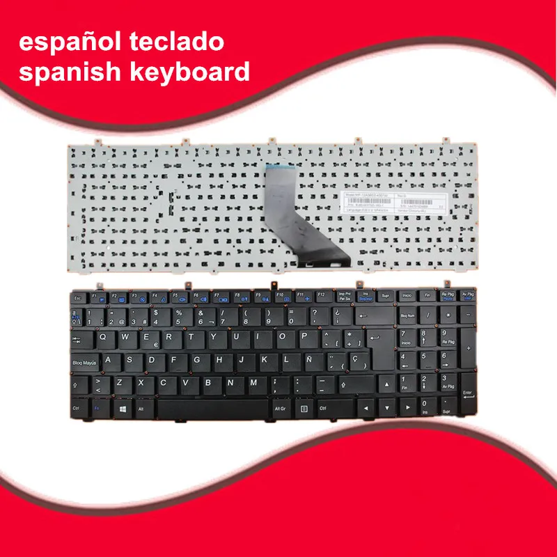 

Spanish keyboard for Clevo W350 W370 W670 W350ETQ W350SKQ W350STQ laptop Spanish keyboard