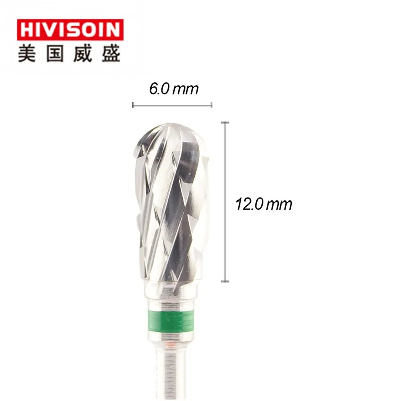 

Cross cut coarse (0404.060)- ISO220 -Tungsten Carbide Burs - HIVISOIN Carbide Nail Drill Bit&Dental Burs