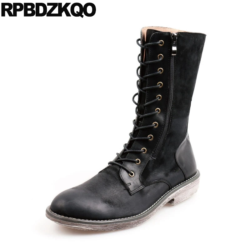 retro combat boots
