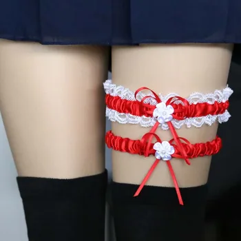 Soft Bowknot Garter Stockings Leg Ring 3