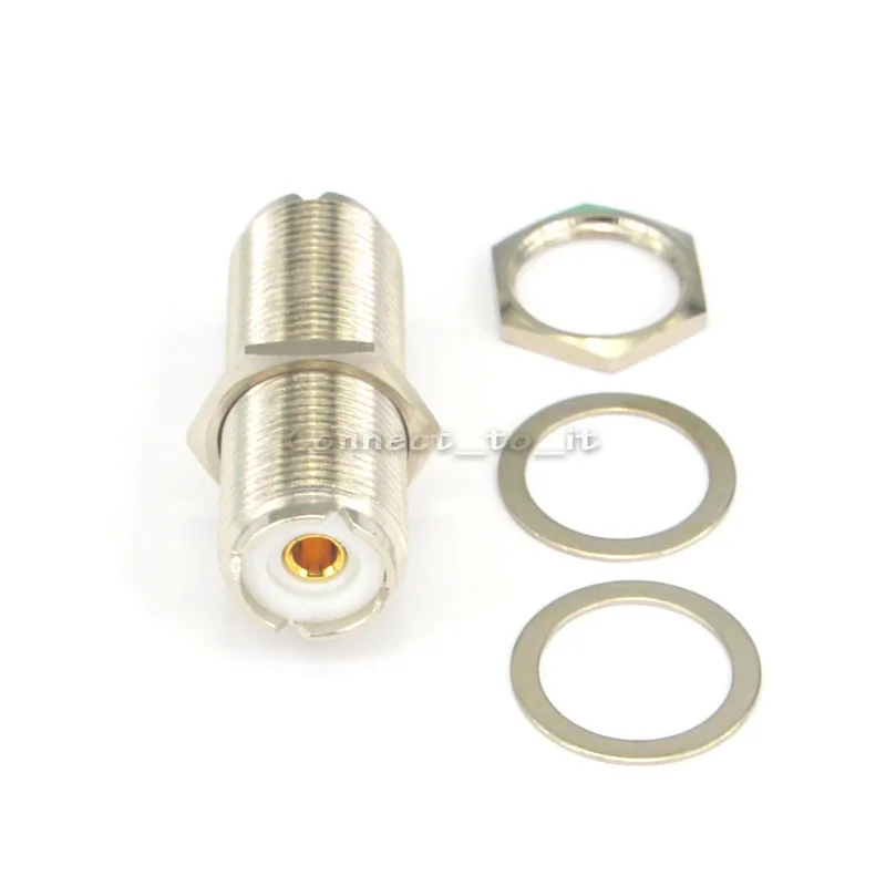 

UHF Adapter UHF Female to Female Straight Adapter bulkhead RF Connector