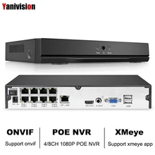 8CH 1080P H.264 видеорегистратор Full HD 8-канальная безопасность CCTV NVR ONVIF P2P облачная сеть, видео камера Регистраторы для IP Камера Системы XMEYE