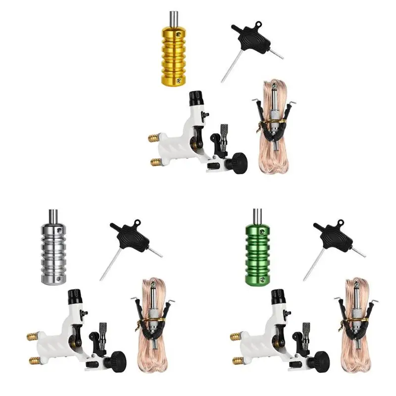 Профессиональные тату-пистолеты окраска стрекоза роторная машина Мощный Тихий мотор набор Ассорти тату моторный Пистолет наборы поставки для художников