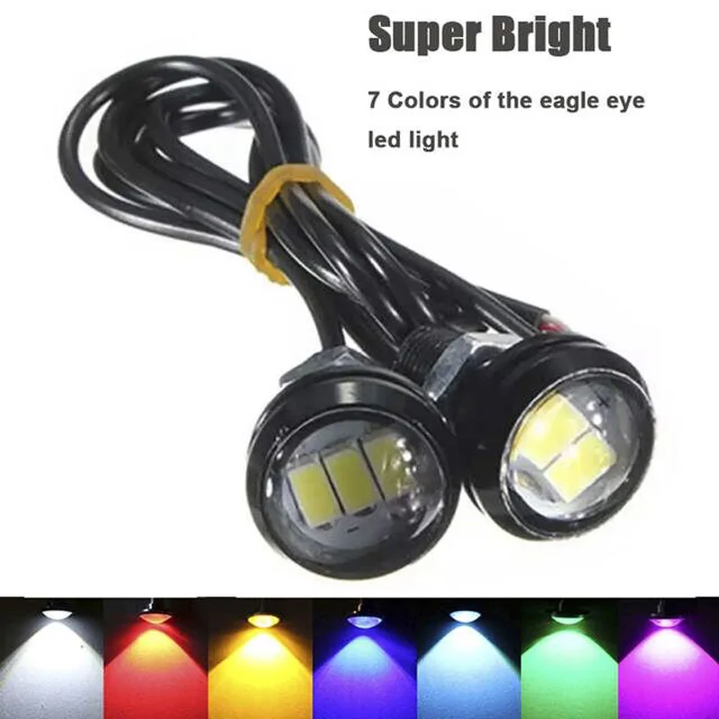 

2PCS Car DRL Eagle Eye 23mm LED Daytime Running Light Motorcycle Screw Lamp Source Waterproof 5630SMD Car Styling