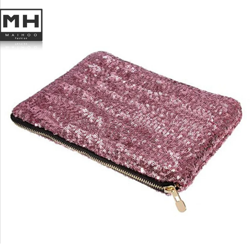 Fashion 2015 Women Glitter Sparkling Sequins Dazzling Clutch Evening Party Bag Handbag Bling Purse casual small bag 81256