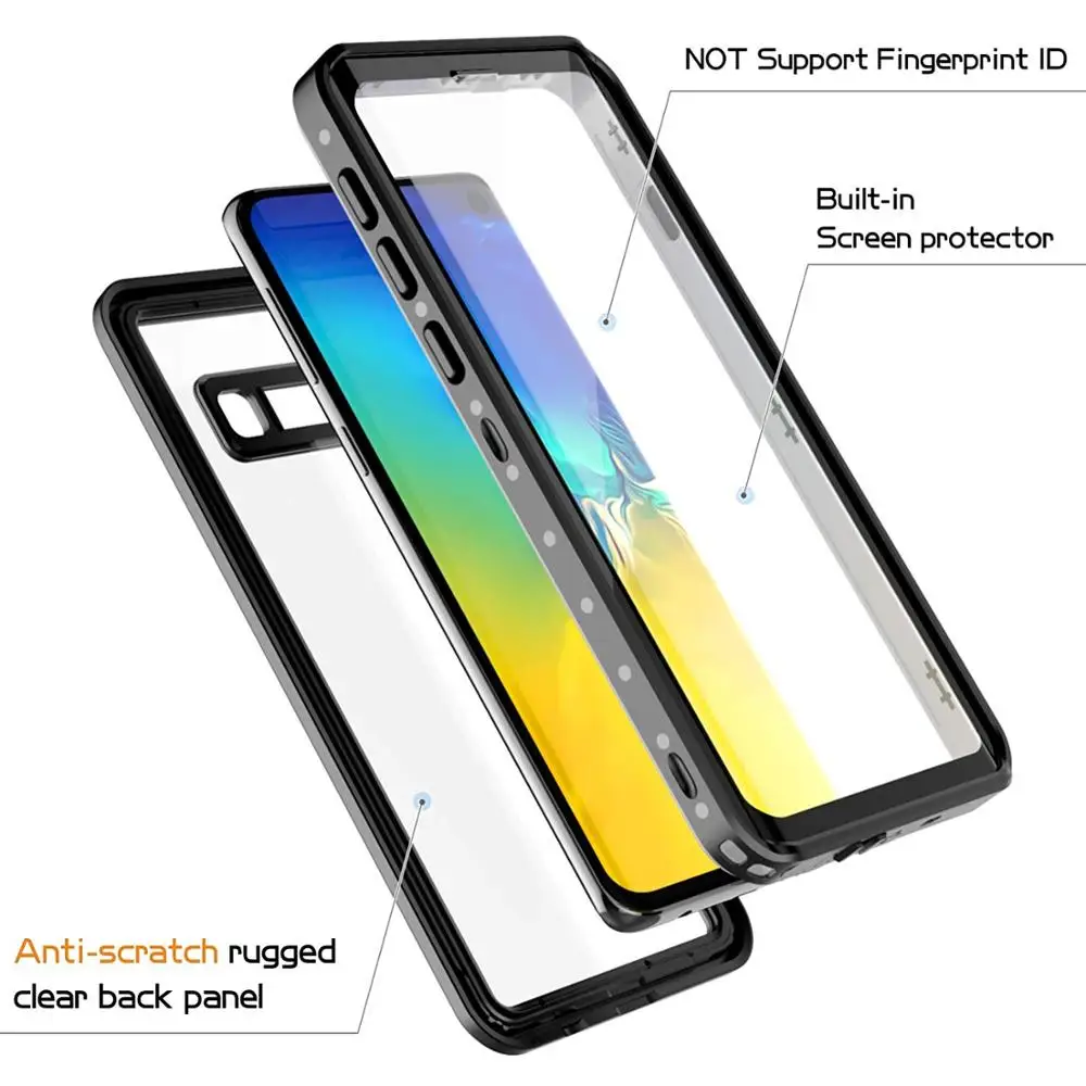 Водонепроницаемый IP68 чехол для samsung S10 5G S10plus Герметичные Чехлы наружного