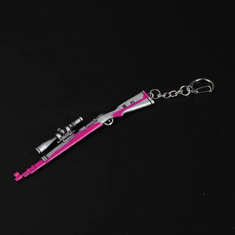 

2019 The New PUBG Cosplay Costume Keychain Movable Helmet Backpack Pan Alloy Model Key Chain llaveros 98K AWM Mini Pendant llav