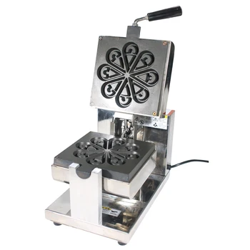 

110V 220V Commercial Electric Rotatable Waffle Maker Water Drop Shaped Waffle Muffin Waffle Baker For Commercial And Household