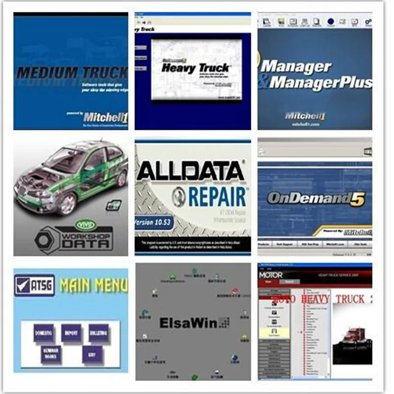 2019 alldata и по mitchell V10.53 программное обеспечение для ремонта + 2015 в 1 5 ТБ с жестким