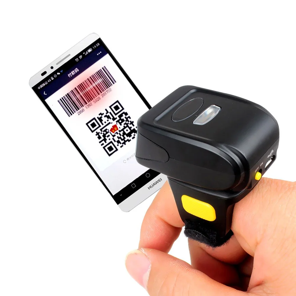 بلوتوث صغير المحمولة حلقة 2D ماسحة قارئ شفرة التّعرّف ل IOS الروبوت ويندوز PDF417 DM QR كود 2D اللاسلكية ماسحة بلوتوث صغير المحمولة حلقة 2D ماسحة قارئ شفرة التّعرّف ل IOS الروبوت ويندوز PDF417 DM QR كود 2D اللاسلكية ماسحة