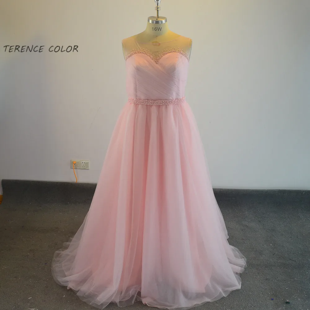 Женское Прозрачное платье до пола It's yiiya розовое из тюля на выпускной|prom dresses|prom