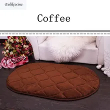 Кофе сладкий Мягкий Абсорбирующая губка спальня ванная комната Душ пол Двери Коврик Гостиная Холл нескользящий Овальный ковер