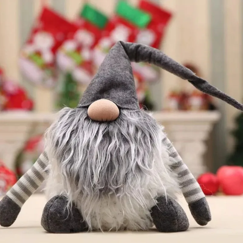 Ручной работы шведский Рождество tomte/nisse украшения Санта Клаус плюшевые Xmas Забавный гном плюшевые-Рождественские подарки для детей США