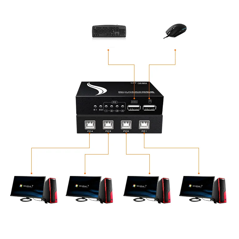 MT VIKI 4 порта USB синхронное управление переключатель клавиатуры для нескольких