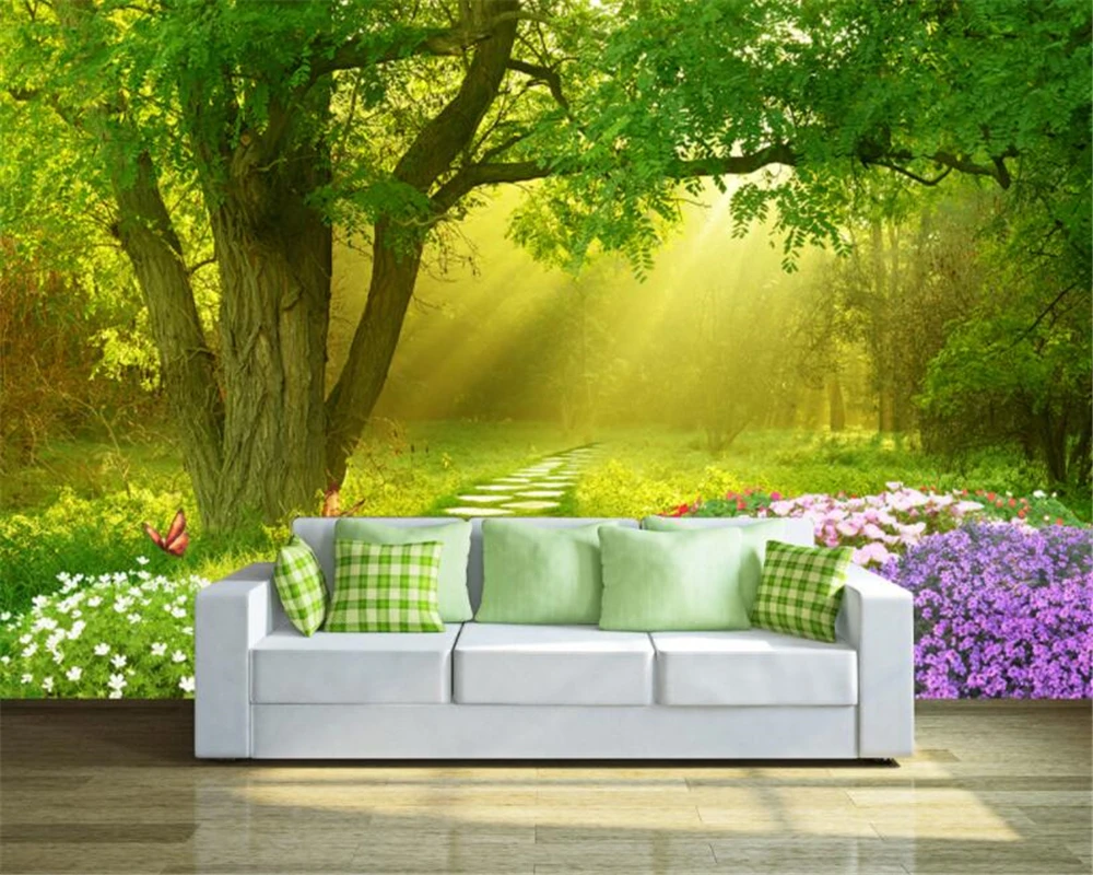 Beibehang Kustom 3d Wallpaper Dinding Ruang Tamu Rumah Dekorasi