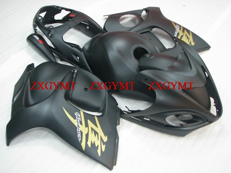 

Full Body Kits for GSXR 1300 2008 - 2014 Abs Fairing GSX-R1300 08 09 Matter Black Gold Body Kits HAYABUSA 2013