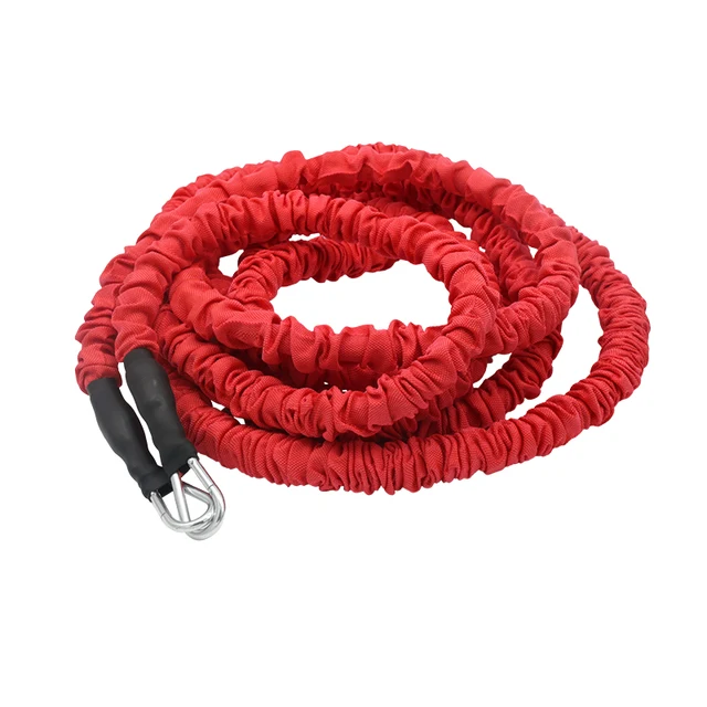 1set 2/3/5m Fitness Equipment Double Resistance Band Training Pull Rope Stretch Rope Track Field Running Explosive Force Jumping 2