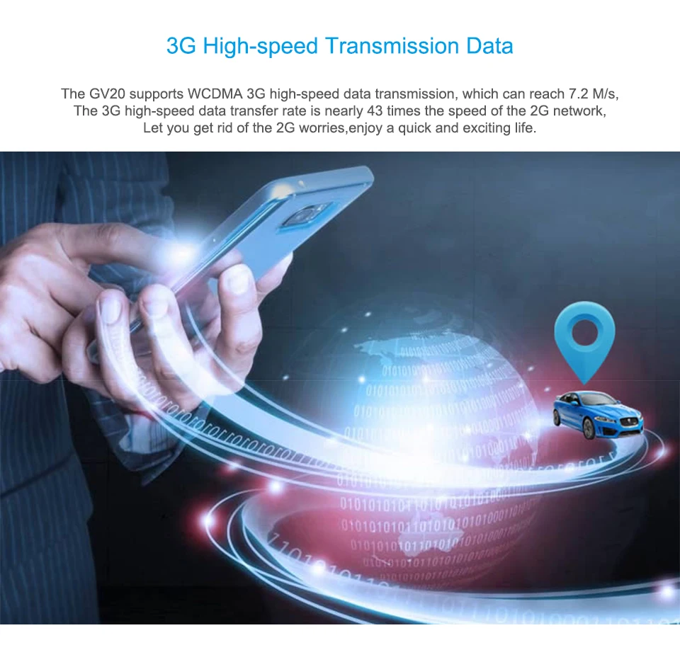 mini gps tracker GPS +AGPS + LBS tracker GV20 ACC detects power failure instant alerts with box gps locator