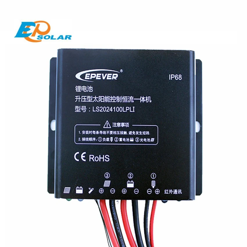

EPSOLAR LS2024100LPLI 20A 12V 24V Solar charger controller timer IP67 Waterproof lithium battery