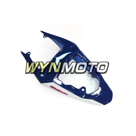 Выполните обтекатели комплект для GSXR600 750 04-05 2004 2005 впрыск АБС пластмасса Обтекатели Полный кузовные Обтекатели белого и синего цвета оправы