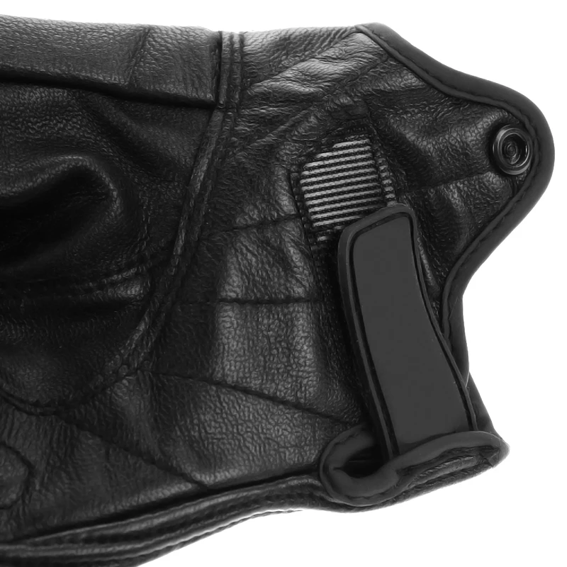 Мужские перчатки для мотоцикла, для улицы спортивный с полными пальцами рыцарь езда Мотоцикл Гонки Велоспорт короткие кожаные перчатки M L XL черный цвет