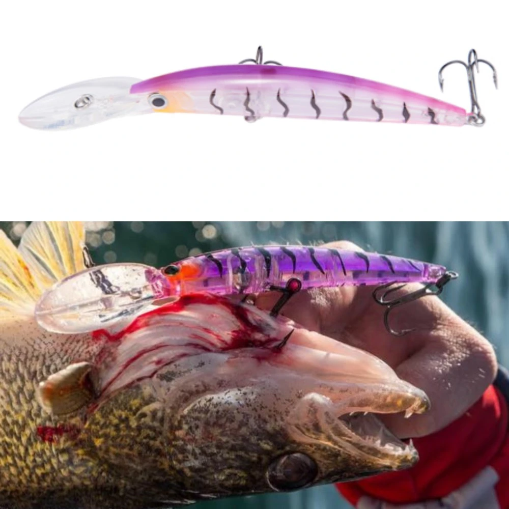 Hunthouse Yozuri クリスタルミノークリスタルミノー Leurre 17 センチメートル 24 グラムダイビング 3 4 メートルパイク ルアーシーバス釣り Yo Zuri ルアー Fishing Lures Aliexpress