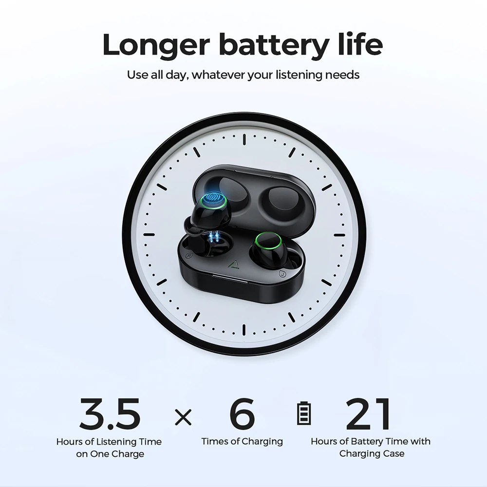 Беспроводные TWS наушники Mpow T6 Bluetooth 5 0 свободные руки мини IPX7 водонепроницаемые с